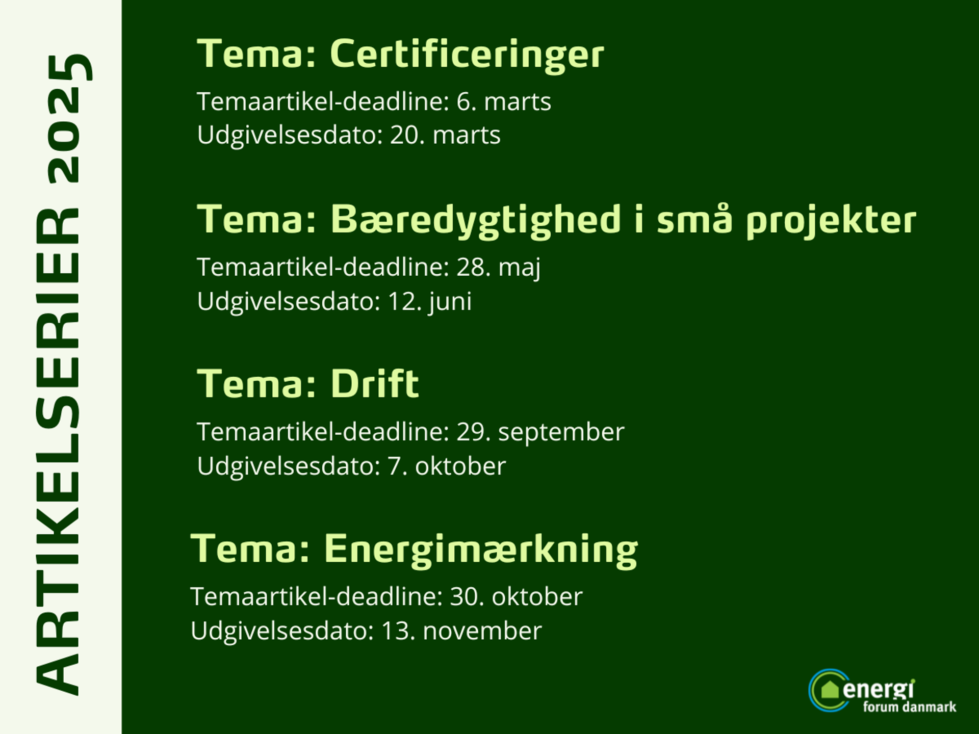 Artikelserier 2025